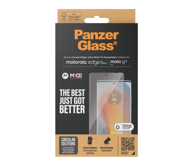 PanzerGlass Ultra-Wide Fit do Motorola Edge 50 Fusion / Moto G85 - 1538914 - zdjęcie 4